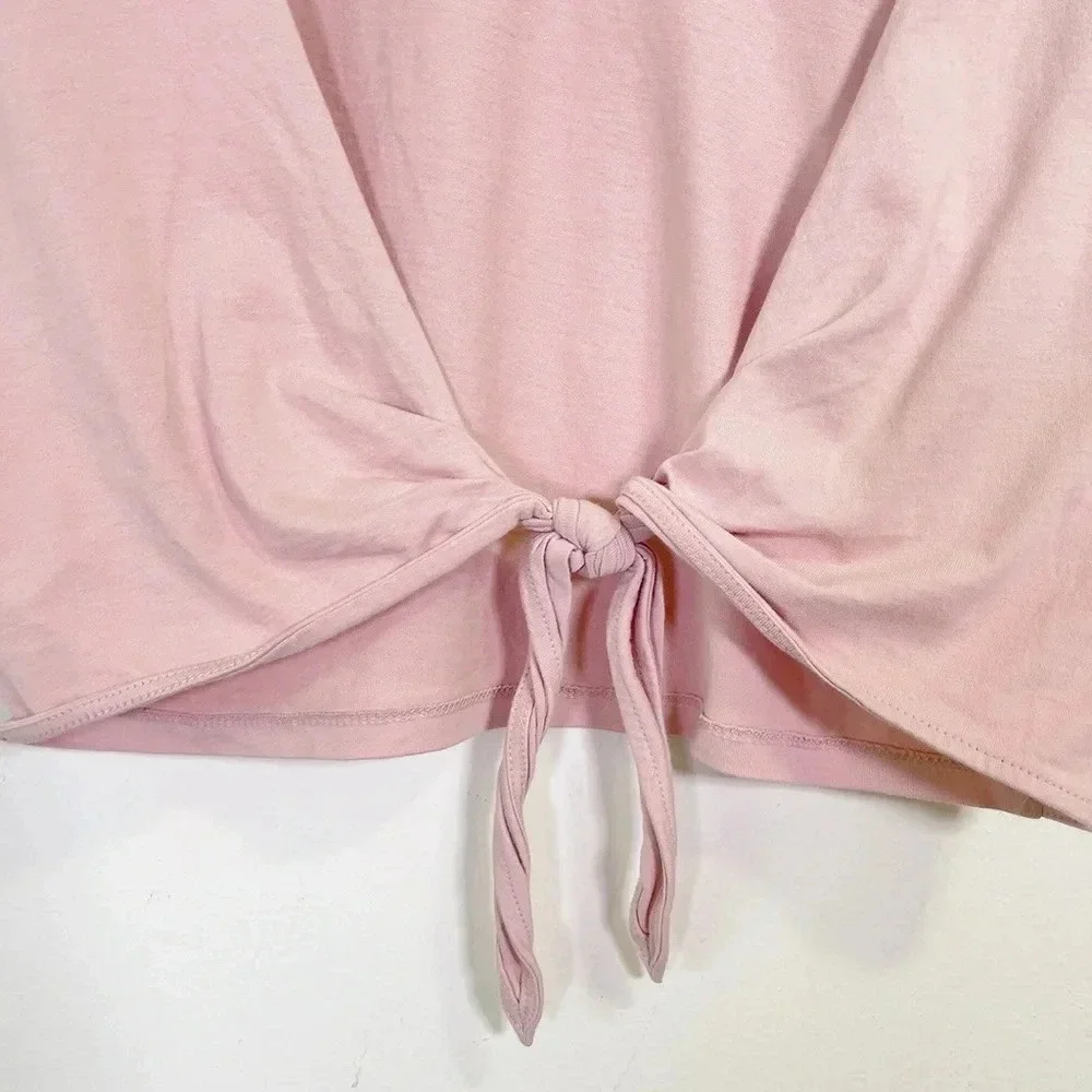 Aritzia Wilfred Adela  Tshirt Open Back Light Pink - Picture 8 of 9
